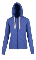 Womens/Junior Heavy Zip Fleece Hoodie