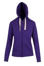 Womens/Junior Heavy Zip Fleece Hoodie