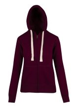 Womens/Junior Heavy Zip Fleece Hoodie