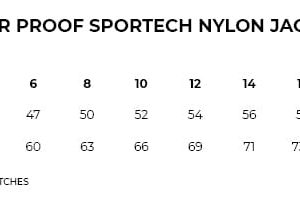Womens/Junior Shower Proof Sportech Nylon Jacket