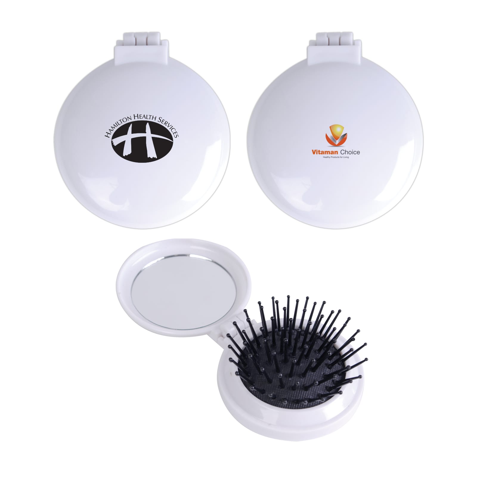 Compact Pop Up Brush / Mirror Set