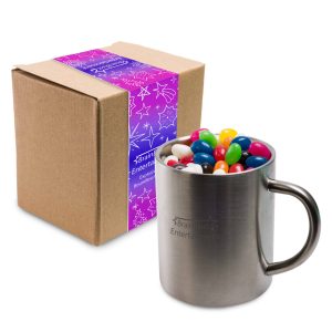 Assorted Colour Mini Jelly Beans in Java Mug