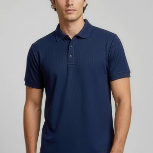 Mens Micro Waffle Short Sleeve Polo