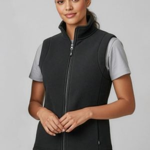 Womens Plain Micro Fleece Vest