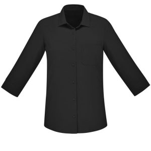 Womens Florence Plain 3/4 Sleeve Shirt