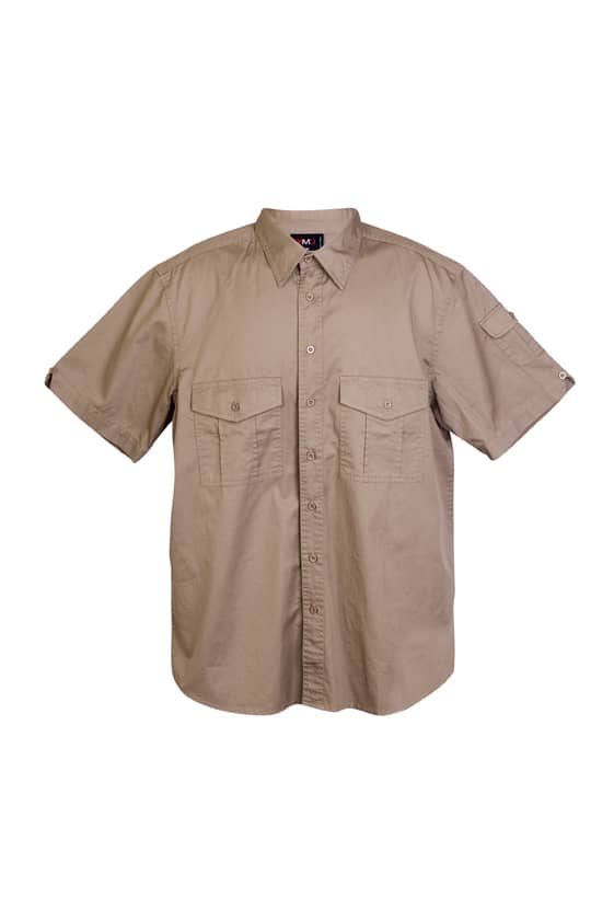 Cotton Drill Work Short Sleeve Shirt