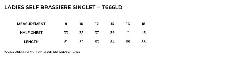 Womens Self Brassiere Singlet