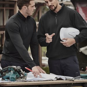 Unisex 1/4 Zip Brushed Fleece Pullover