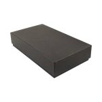 A rectangular, dark green box with a smooth finish, suitable for packaging a product.