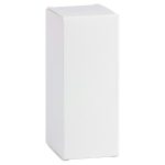 A white box with a rectangular shape, suitable for packaging products such as power banks.