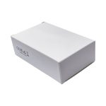 A white box for Clipz TWS Earbuds, featuring a plain design and a logo on one side.