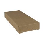 A brown kraft box with a sliding lid, suitable for packaging products or gifts.