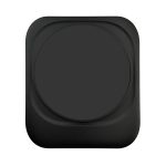 A black Spartan 3-in-1 wireless charger with a smooth, circular charging surface. Features a minimalist design.