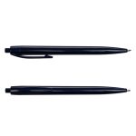 A dark blue Javelin pen featuring a sleek design and a clip for convenience, with a visible logo.