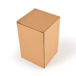 A plain cardboard box suitable for packaging products.
