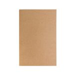 A kraft brown notebook with a simple, unadorned cover and no visible logos or branding.