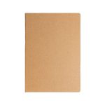 A Daily Note Planner with a plain kraft cover, featuring a simple, minimalist design and a standard notebook format.