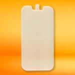 A Cooler Brick in a pale color with a tab design, set against an orange background.