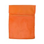 An orange Sumo Cooler Lunch Bag featuring a fold-over top and a simple design.