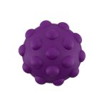 A purple grab ball with a textured surface and rounded protrusions. It has a smooth finish and a round shape.