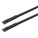 A pair of Stealth Kraft Inkless Pens with a sleek black design and chiseled tips for versatile writing.