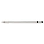 A sleek, inkless pen with a white barrel and a black tip, designed for smooth writing.