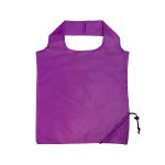 A purple Sprint Folding Shopping Bag featuring a simple design and a drawstring closure for compact storage.