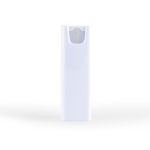 A white spray bottle designed for cleaning screens, featuring a rounded top and with branding visible.