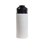 A drink bottle featuring a sleek white design and a free flow lid, labeled as the Amore 500ml Junior Bottle.