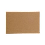 A brown kraft paper card.