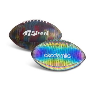 Holographic Glowing American Football