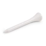 A white golf tee designed for holding golf balls during play.