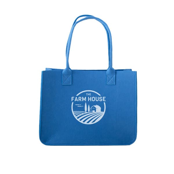 Personalized Felt Tote Bag With Long Handle Personalized Felt Tote Bag With Long Handle