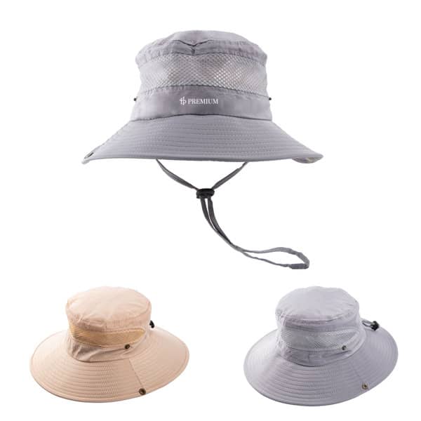 Mesh Breathable Fishing Boonie Hat With String Mesh Breathable Fishing Boonie Hat With String