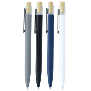 Recycled Aluminium Pen w/ Bamboo Clicker