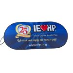 A blue promotional banner featuring a heart logo, celebrating 25 years of service with text and a website link.