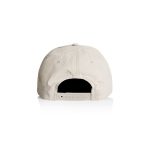 A white nylon cap featuring an adjustable strap at the back and a discreet logo.