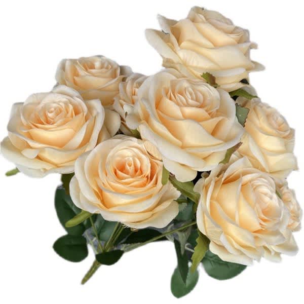 9 Pcs Artificial Rose Flower 9 Pcs Artificial Rose Flower
