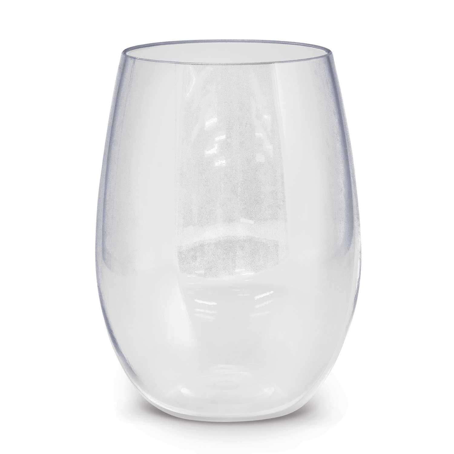 A drink bottle made of clear Tritan material, featuring a sleek, ergonomic design. It has a logo on the surface. Euro Tumbler - Tritan 450ml - Image 1