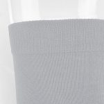 A pair of light grey business socks with a ribbed cuff detail, displayed against a neutral background.