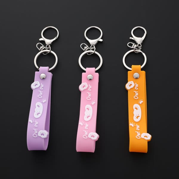 PVC Soft Rubber Keychain With Lanyard PVC Soft Rubber Keychain With Lanyard