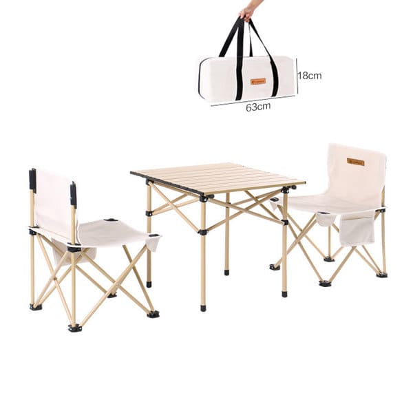 3Pcs Folding Camping Table And Chair With Carrying Bag 3Pcs Folding Camping Table And Chair With Carrying Bag