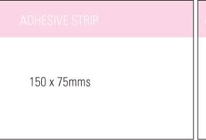 Stuk note pad 150x75 Recycled White 4col 40 leaf