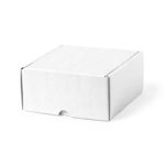 A white gift box with a lid, featuring a simple design and no visible branding.