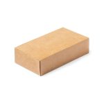 A rectangular brown kraft box with a smooth surface and a secure fold-over design.