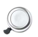 A silver Tolfen bike bell with a black lever, designed for novelty use.