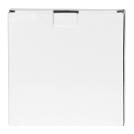 A plain white box with a flap closure, featuring a clean exterior and no visible branding or text.