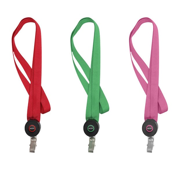 Print LED Light Up Lanyard With Badge Clip Print LED Light Up Lanyard With Badge Clip