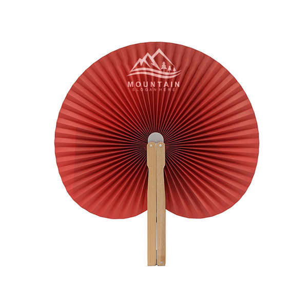 Custom Round Folding Hand Paper Fan Custom Round Folding Hand Paper Fan