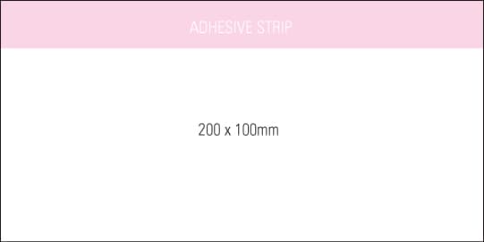 A white notepad, 200x100mm, featuring an adhesive strip at the top. It includes 100 leaves and has branding. Stuk Note Pad 200x100 White 2 col 40 Leaf - Image 1